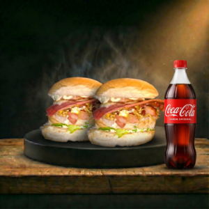 Combo Casal - 2 X-Tudo + Coca 600ml